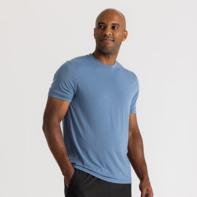 Men’s Elevate Lightweight Tee – Bluestone