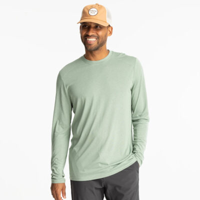 Men’s Bamboo Lightweight Long Sleeve – Palm Green