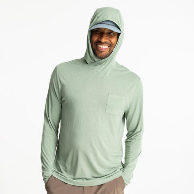 Men’s Bamboo Lightweight Hoodie – Palm Green