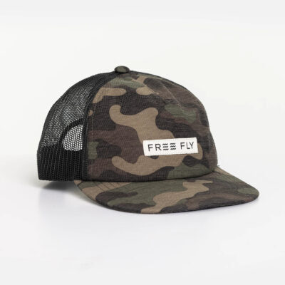 Reverb Packable Trucker Hat – Woodland Camo