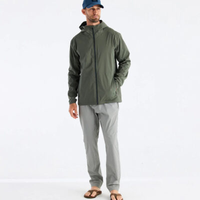 Men’s Cloudshield Rain Jacket – Dark Olive