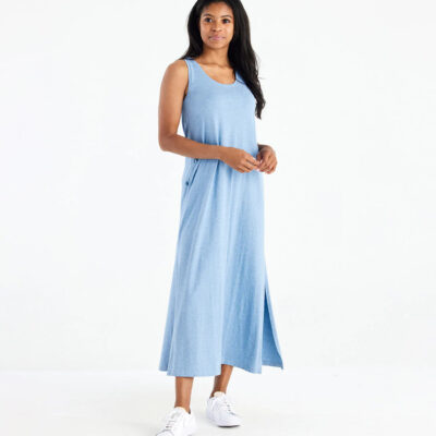 Women’s Bamboo Heritage Midi Dress – Heather Azul