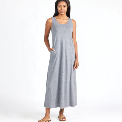 Women’s Bamboo Heritage Midi Dress – Heather Flint