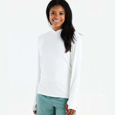 Women’s Bamboo Shade Hoodie II – Bright White