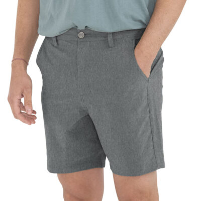 Men’s Hybrid Short II – 7″ – Heather Graphite