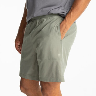 Men’s Bamboo-Lined Active Breeze Short – 7″ – Agave Green