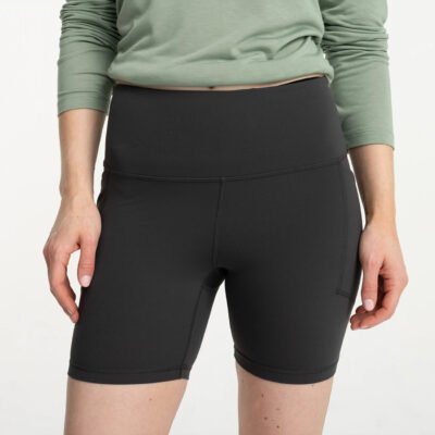 Women’s All Day 6″ Pocket Short – Black Sand