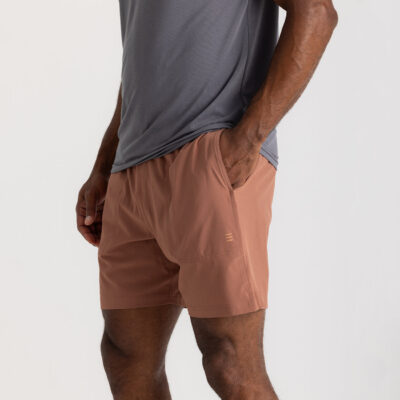 Men’s Bamboo-Lined Active Breeze Short – 7″ – Baltic Amber