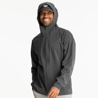 Men’s Cloudshield Rain Jacket – Black Sand