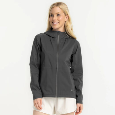 Women’s Cloudshield Rain Jacket – Black Sand