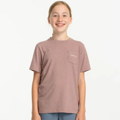 Youth Comfort On Pocket Tee – Heather Fig