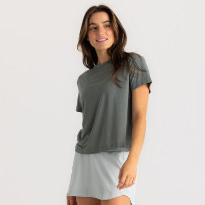 Women’s Elevate Lightweight Tee – Agave Green