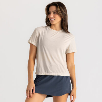 Women’s Elevate Lightweight Tee – Heather Birch