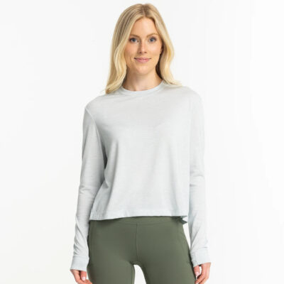 Women’s Elevate Long Sleeve – Heather Tide Pool