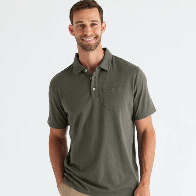 Men’s Bamboo Heritage Polo – Fatigue