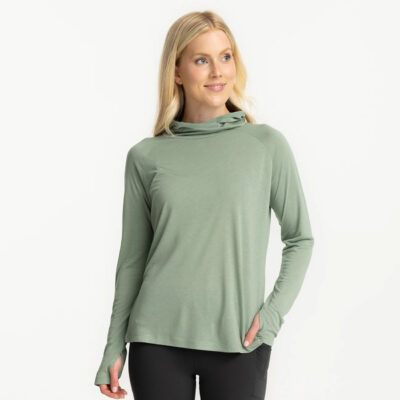 Women’s Bamboo Lightweight Hoodie II – Palm Green