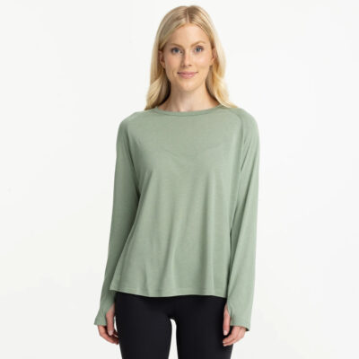 Women’s Bamboo Lightweight Long Sleeve II – Palm Green