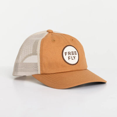 Low Pro Badge Trucker Hat – Wheat