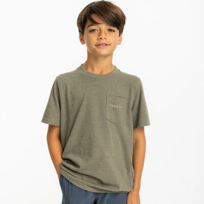 Youth Redfish Camo Pocket Tee – Heather Fatigue