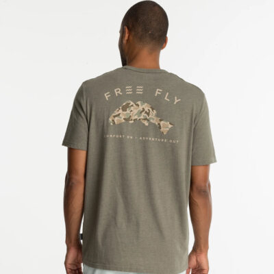 Redfish Camo Pocket Tee – Heather Fatigue