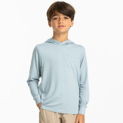 Youth Bamboo Shade Hoodie – Ocean Mist