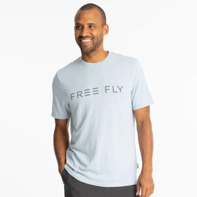 Straightaway Tee – Heather Cays Blue