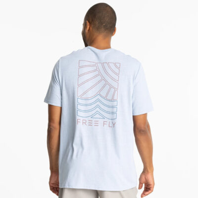 Sun and Surf Pocket Tee – Heather Cays Blue