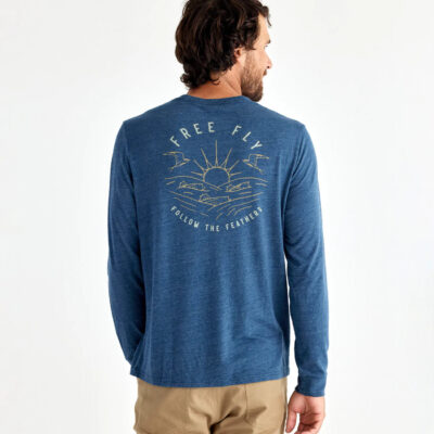 Blitz Long Sleeve – Heather True Navy