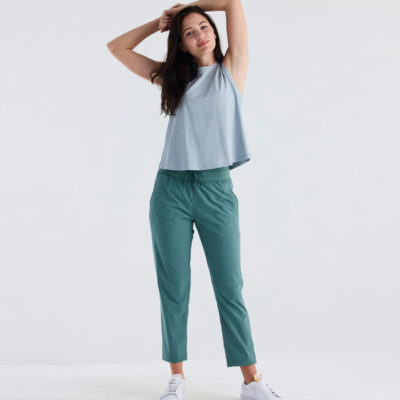 Women’s Breeze Cropped Pant – Sabal Green