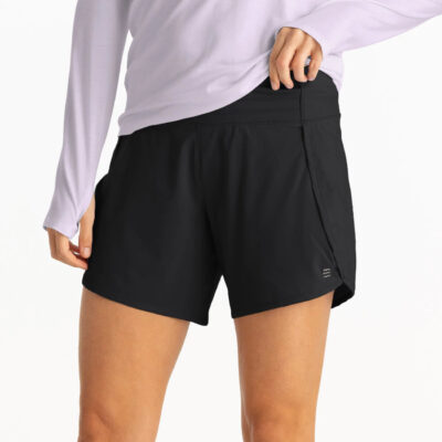 Women’s Bamboo-Lined Breeze Short – 6″ – Black