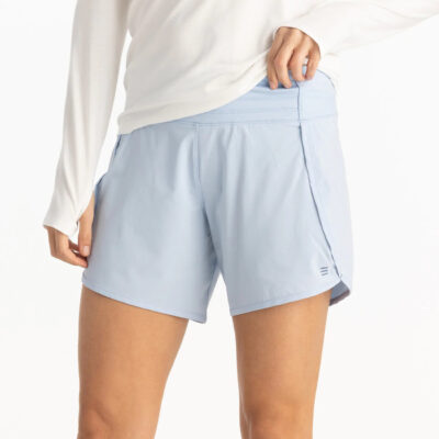 Women’s Bamboo-Lined Breeze Short – 6″ – Clear Sky