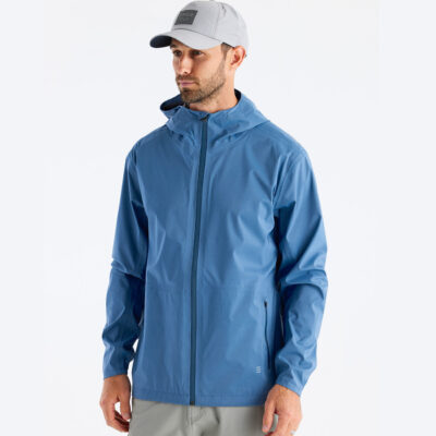 Men’s Cloudshield Rain Jacket – Heron Blue