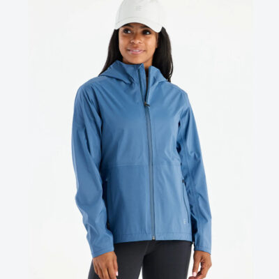 Women’s Cloudshield Rain Jacket – Heron Blue