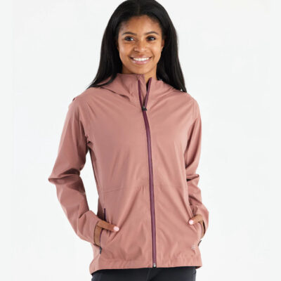 Women’s Cloudshield Rain Jacket – Light Sangria