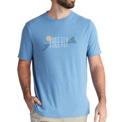 Coastal Cruisers Tee – Heather Blue Reef