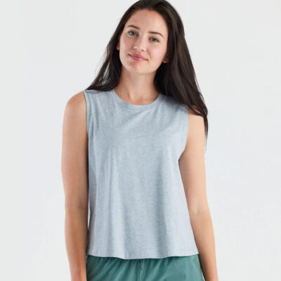 Women’s Bamboo Current Tank – Bay Blue