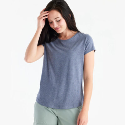 Women’s Bamboo Current Tee – Heather Stonewash