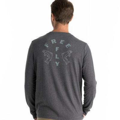 Doubled Up Long Sleeve – Heather Black Sand