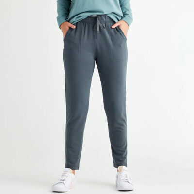 Women’s Bamboo Lightweight Fleece Lounge Pant – Graphite