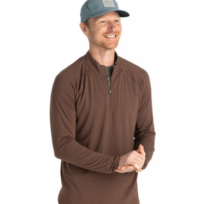 Men’s Bamboo Flex Quarter Zip – Mustang