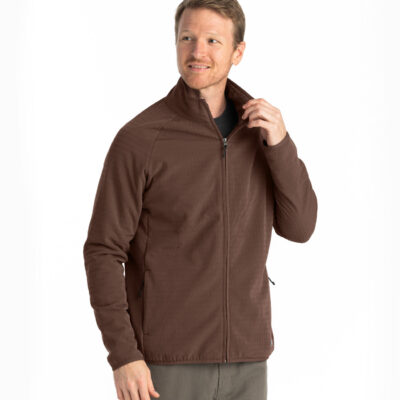 Men’s Gridback Fleece Jacket – Mustang