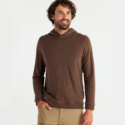 Men’s Bamboo Heritage Fleece Hoodie – Mustang