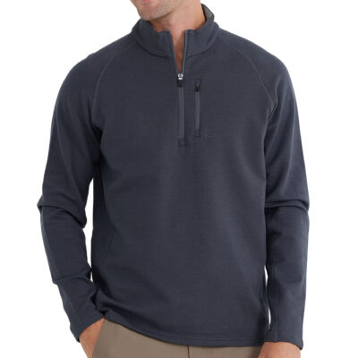 Men’s Bamboo Heritage Fleece Quarter Zip – Graphite