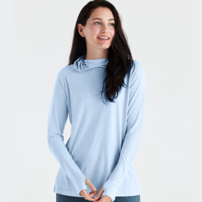 Women’s Bamboo Lightweight Hoodie II – Clear Sky