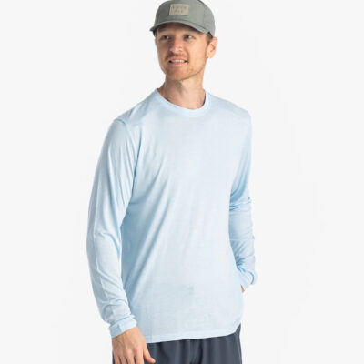 Men’s Bamboo Lightweight Long Sleeve – Blue Bird