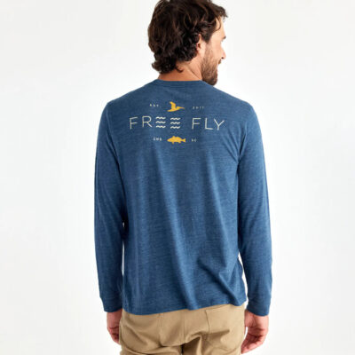 Low Tide Long Sleeve – Heather True Navy