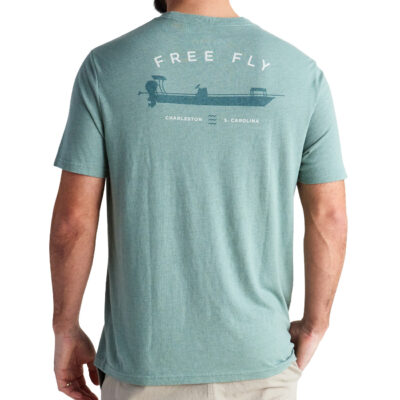 Lowcountry Skiff Tee – Heather Sabal Green