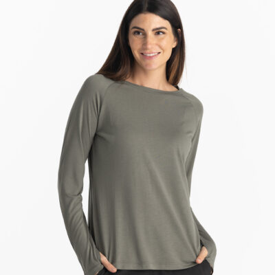 Women’s Bamboo Lightweight Long Sleeve II – Fatigue