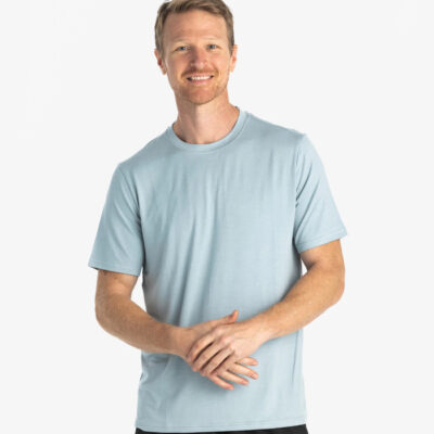 Men’s Bamboo Motion Tee – Ocean Mist