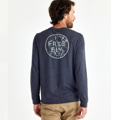 No Wake Long Sleeve – Heather Charcoal